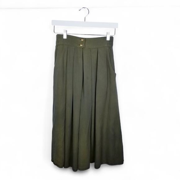 Vintage 80s BRIGITTE BOTH West Germany Wide Leg Culottes Tie Dye - EU 38 - Picture 2 of 10